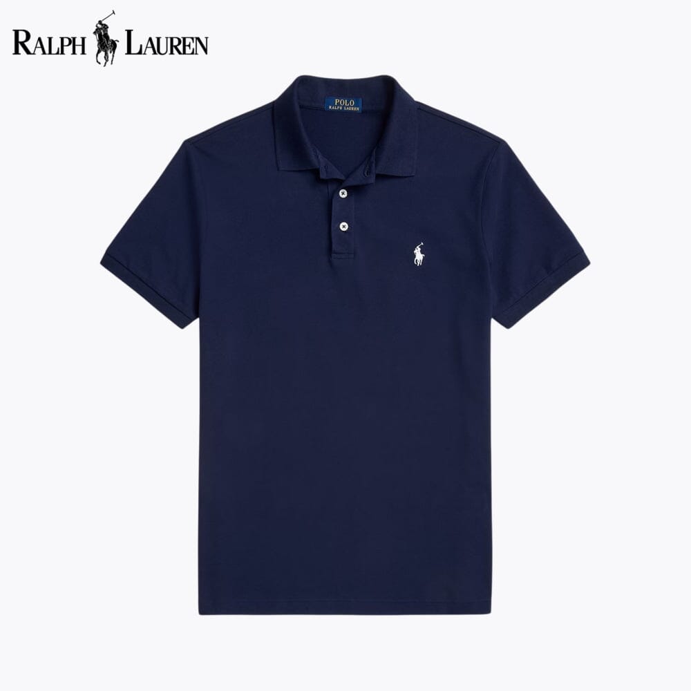 Herren Custom Slim Fit Stretch-Mesh Poloshirt