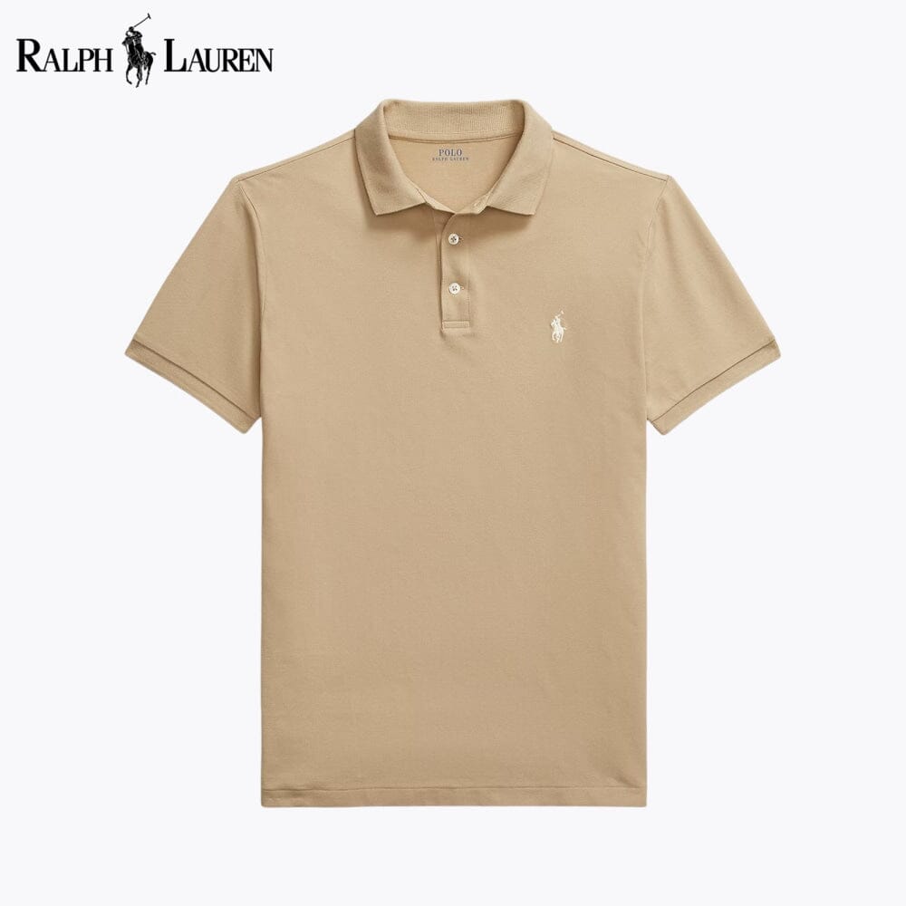 Herren Custom Slim Fit Stretch-Mesh Poloshirt