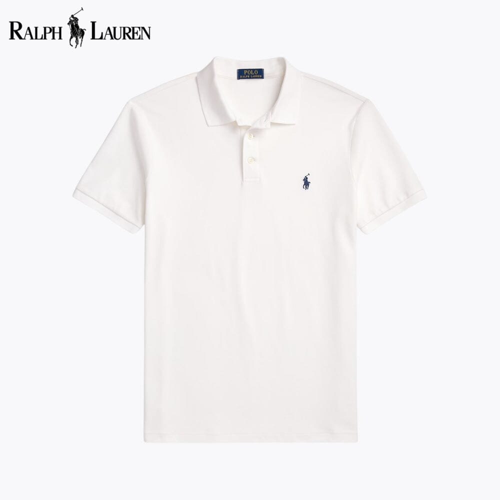 Herren Custom Slim Fit Stretch-Mesh Poloshirt