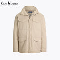 Herren-Gabardine-Feldjacke mit Kapuze