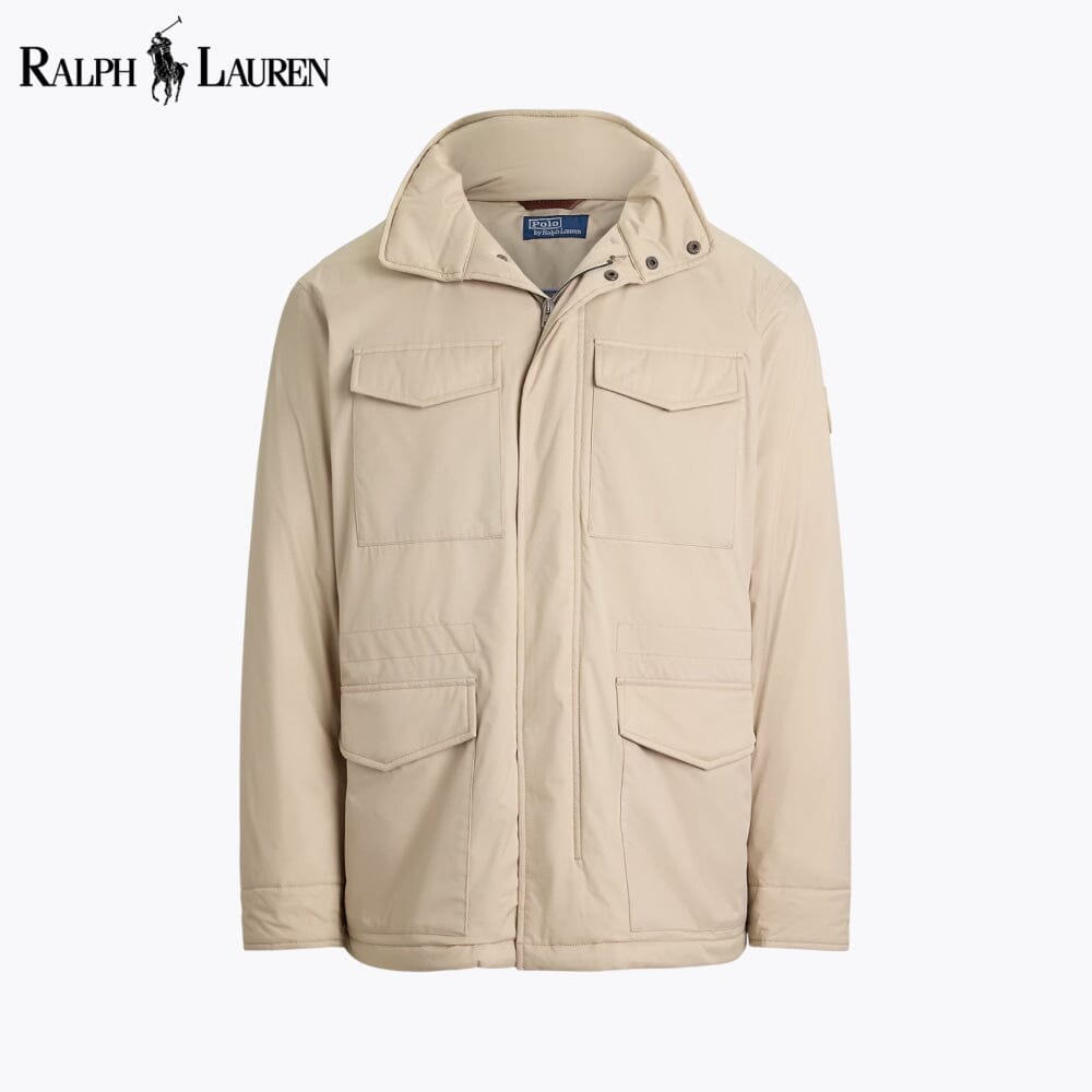Herren-Gabardine-Feldjacke mit Kapuze