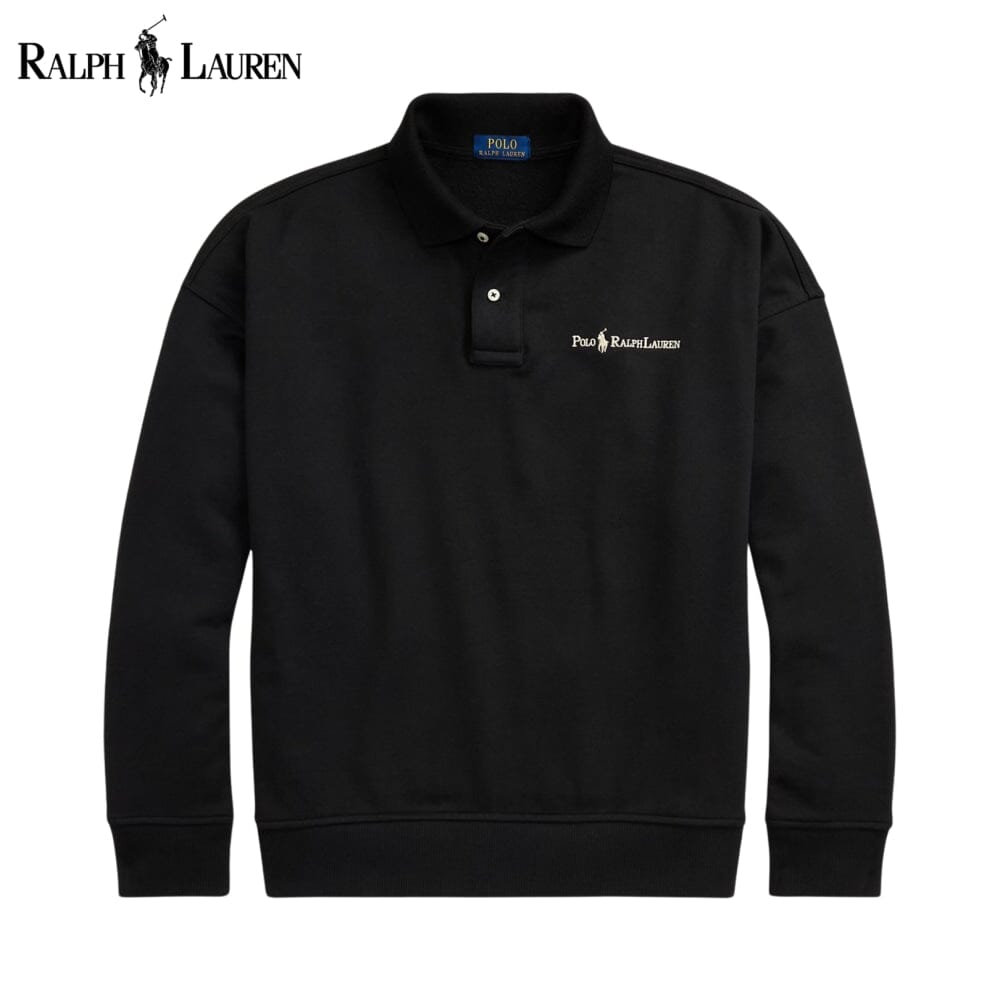 Sweat-shirt homme à col et logo