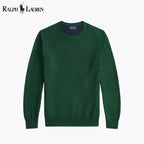 Pull ras du cou en maille de coton pour homme