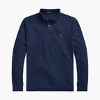 Herren Langarm-Polohemd aus Mesh