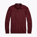 Herren Langarm-Polohemd aus Mesh
