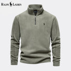 Herren-Prestige-Pullover aus Zopfstrick-Wolle