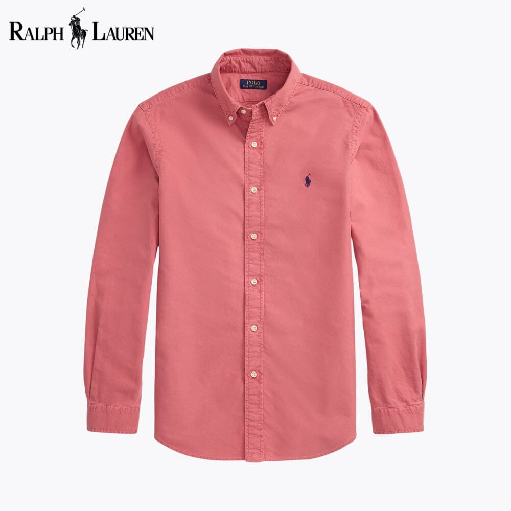 Herren Slim-Fit Oxfordhemd mit Pigmentfärbung