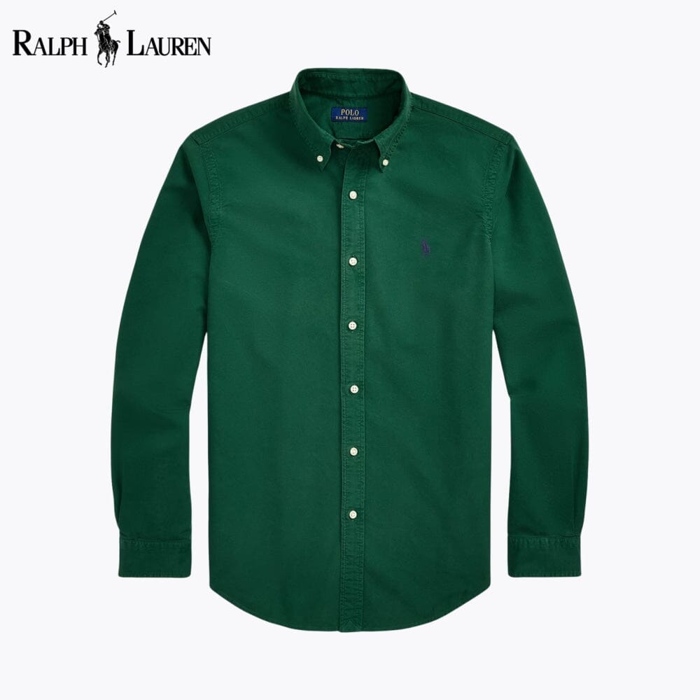 Herren Slim-Fit Oxfordhemd mit Pigmentfärbung