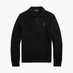 Pull torsadé en laine et cachemire pour homme