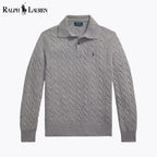 Pull torsadé en laine et cachemire pour homme