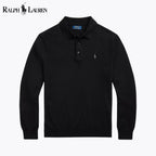 Pull en laine à col polo pour homme