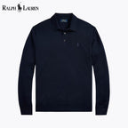Pull en laine à col polo pour homme