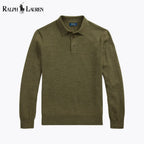 Pull en laine à col polo pour homme