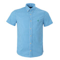 Herren RL Hemd Custom Fit kariert Blau