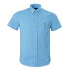Herren RL Hemd Custom Fit kariert Blau