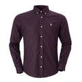 Herren-Oxfordhemd RL - Bordeauxrot