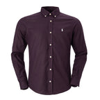 Herren-Oxfordhemd RL - Bordeauxrot