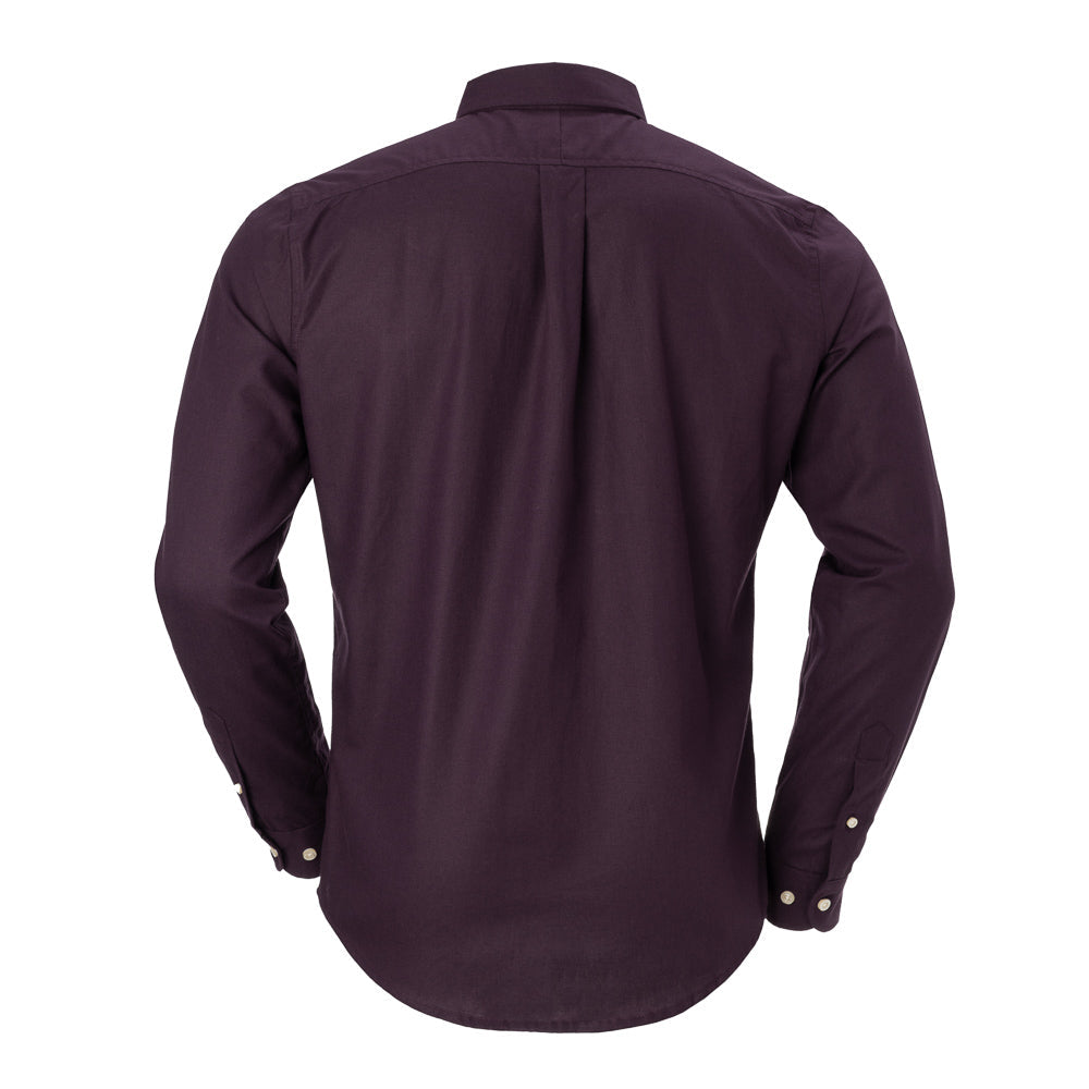 Herren-Oxfordhemd RL - Bordeauxrot