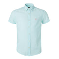 Herren RL Hemd Custom Fit Leinen - Hellgrün