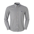 Herren RL Hemd Slim Fit Stretch Mittelkariert - Grau