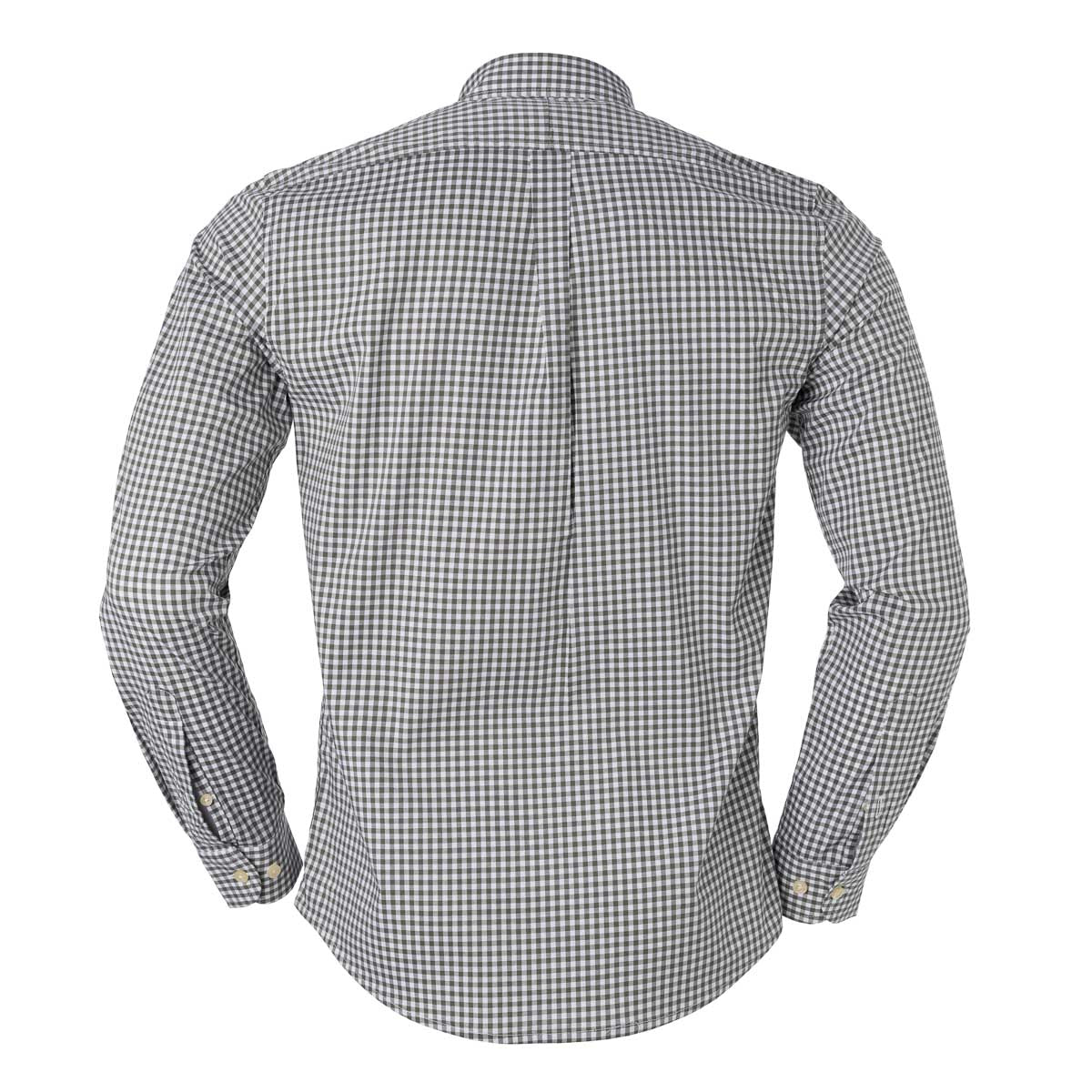 Herren RL Hemd Slim Fit Stretch Mittelkariert - Grau