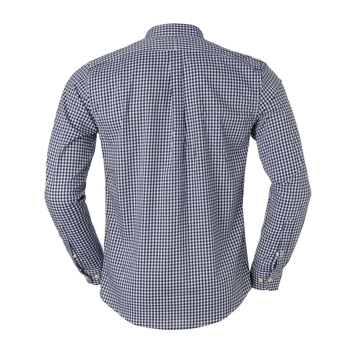 Herren RL Hemd Slim Fit Stretch Medium Karomuster - Schwarz